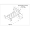 CAVINAS Twin Size Bed Modern Wooden Bed Frame with Nightstand, Headboard and Footboard for Bedroom - 4 of 4