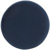 Elsworth Velvet Ottoman W Brass Base - SFV3558 - Navy/Brass - Safavieh Couture - 3 of 4