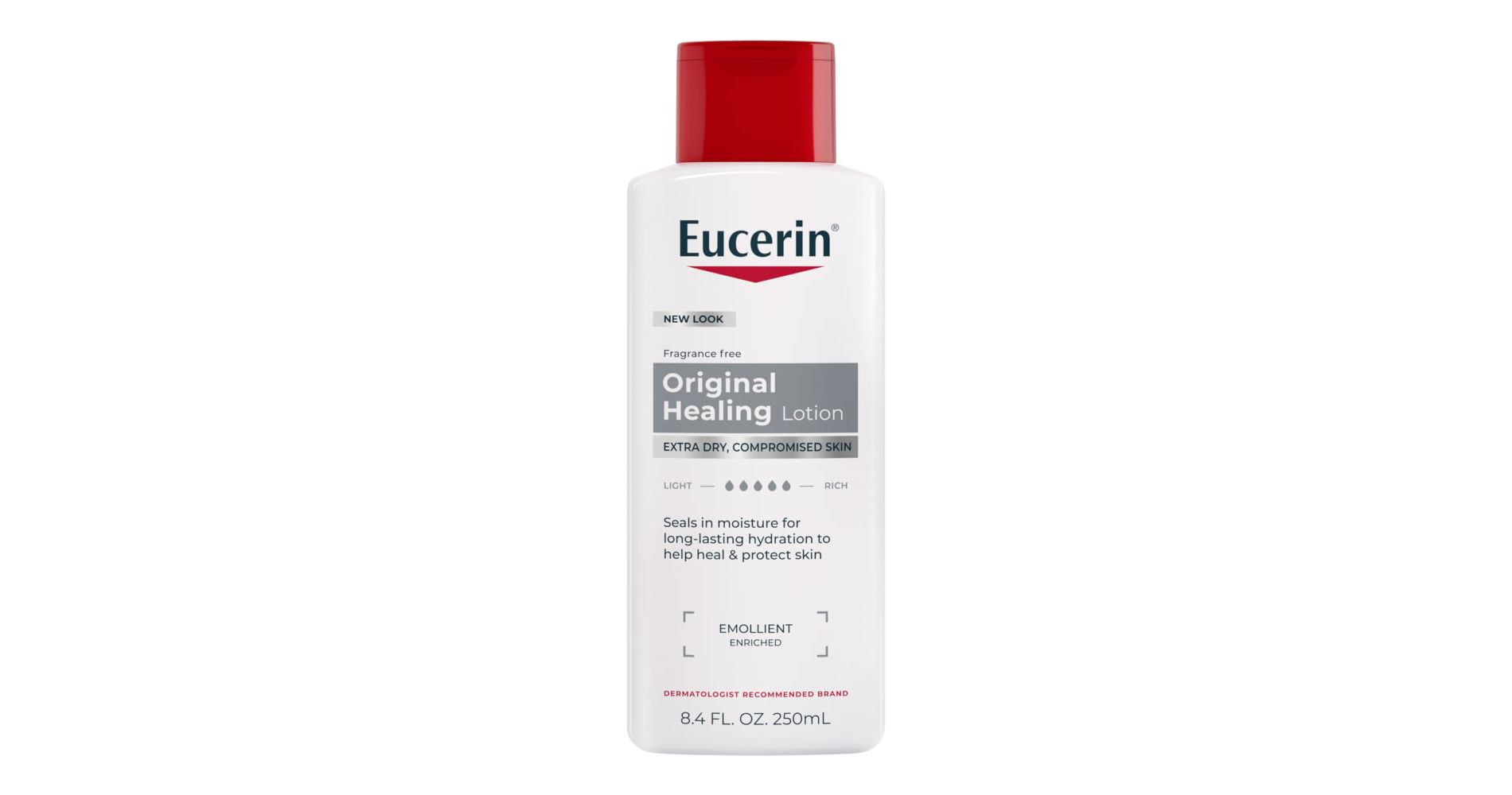 Eucerin Original Moisturizing Lotion Long Lasting Dry Skin Hydration Formula 8.4 oz