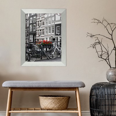 Brushed Sterling Silver Wood Wall Picture Frame 18x24