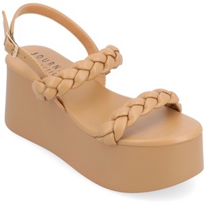 Journee Collection Womens Zannah Buckle Platform Sandals - 1 of 4