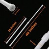 8 Pack Adjustable Tension Rods 28 - 48 Inches White for Window Curtain Kitchen Cupboard Closet Cabinet Spring Tension - 4 of 4