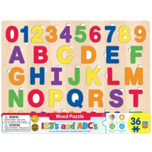MasterPieces Inc Educational ABC123 36 Piece Real Wood Jigsaw Puzzle - 1 of 4