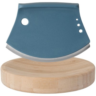 BergHOFF Leo 2Pc 6.25" Bamboo Herb Cutter Set, Blue