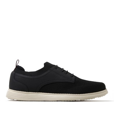 Dearfoams Men's Nash Stretch Knit Oxford Slip On Sneaker - Black Size 9 — фото 2