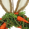 21" Carrot Hanging Wreath with Bunny Ears - National Tree Company - 3 of 3