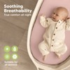 KeaBabies Organic Bassinet Sheet for Baby Girls, Boys, 2-Pack Soothe Bassinet Fitted Sheets, Bedside Bassinet Mattress Sheet - 4 of 4