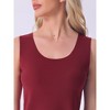 cheibear Women's Plush Sleeveless Warm Thick Layer Camisole Tank Top Pajamas - 4 of 4