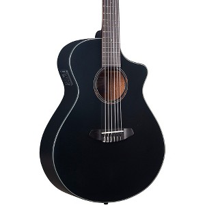 Breedlove Discovery Red Cedar-Mahogany Nylon-String Concert Acoustic-Electric Guitar Satin Black - 1 of 4