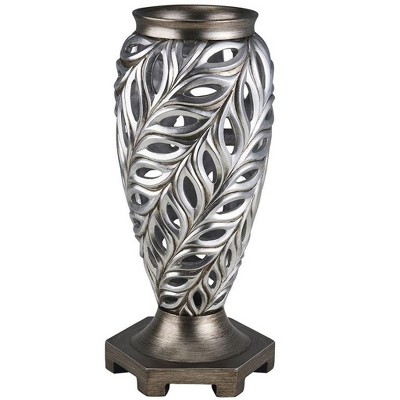 NicBex Cylindrical Polyresin Vase Home with Unique Geometric Pattern for Centerpieces for Dining Room, Living Room, Office