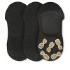 Memoi Women's 3 Pair Pack Golden Pineapples No Show Liner Socks Black-Gold One Size - 2 of 3
