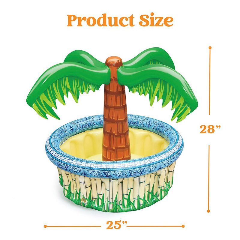 Syncfun 28in Inflatable Palm Tree Cooler Blow Up Palm Trees Cooler Outdoor Party Supplies, Kids Adults Birthday Party Décor, 3 of 7