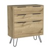 Depot E-Shop Light Dresser 35"H, 30"W, Three Drawers, Superior Top, Hairpin Legs - 3 of 4