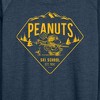 Women's - Peanuts - Ski School Lightweight French Terry Wide Neck Long Sleeve Shirt - 2 of 4