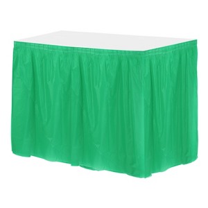 Unique Bargains Plastic Disposable Waterproof Rectangle Wedding Party Table Covers - 1 of 4