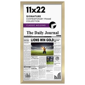 Americanflat 11x22 Newspaper Frame with plexiglass - Assorted Media Article Cover Frame - Available in a variety of Colors - 1 of 4