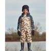 Deux par Deux Boy Printed Mid-Season One-Piece Outerwear Black Dinosaur on Beige Background - 4 of 4