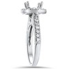 Pompeii3 1/2ct Vintage Halo Diamond Ring Setting 14K White Gold - 4 of 4