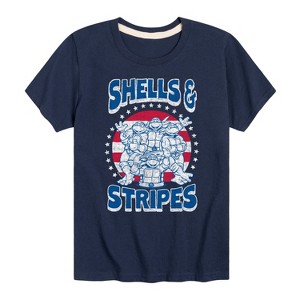 Boys' - Teenage Mutant Ninja Turtles - Shells And Stripes Short Sleeve Graphic T-Shirt - 1 of 4