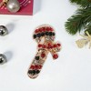Unique Bargains Christmas Brooches YNCP4324 Stocking Alloy Dripping Wax Multicolor 0.87"x1.46" 1 Pc - 2 of 4