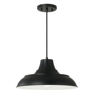 Capital Lighting Jones 1 - Light Pendant in  Matte Black