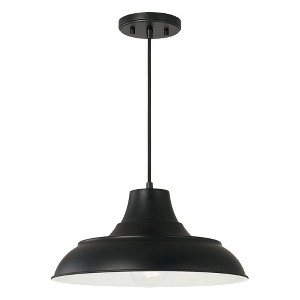 Capital Lighting Jones 1 - Light Pendant in  Matte Black - 1 of 3