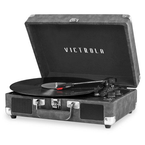 Victrola The newest Journey Suitcase Record Player with Bluetooth Speakers 3-Speed