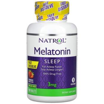 Natrol Melatonin, Fast Dissolve, Strawberry, 3 mg, 150 Tablets