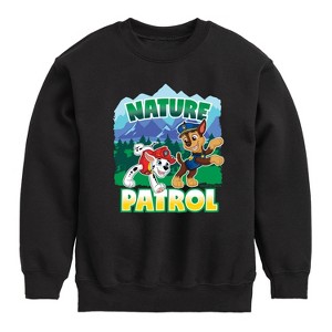 Boys' - Paw Patrol - Nature Patrol Graphic Long Sleeve Fleece Sweatshirt - 1 of 4