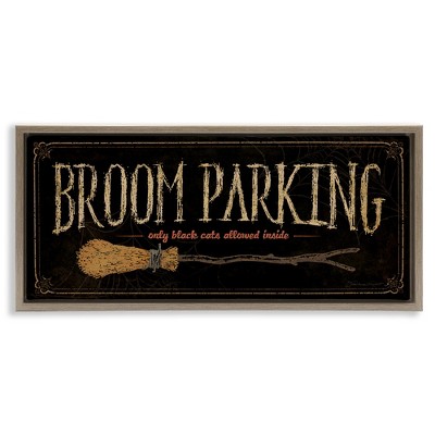 Stupell Industries Broom Parking Black Cats Allowed, 31" x 14"
