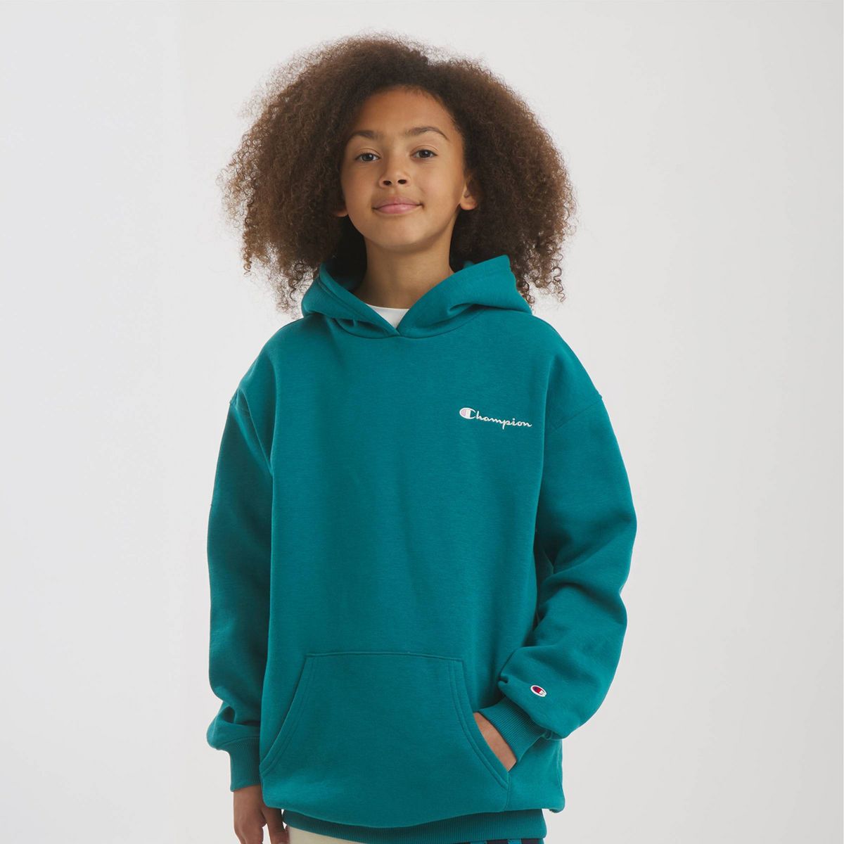 Champion Girls' Oversized Graphic Fleece Hoodie - thumbnail 10