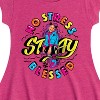 Girls' - Nickelodeon - No Stress Stay Blessed Fit & Flair Cap Sleeve Dress - image 2 of 2