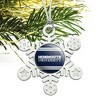Monmouth University Official Stripes Metal Snowflake Christmas Tree Holiday Ornament - 2 of 3