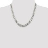 Black Bow Jewelry Mens 8.25mm Sterling Silver Square Solid Byzantine Necklace - 2 of 4