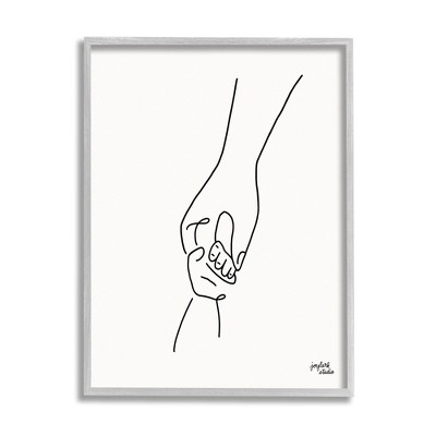 Stupell Parent & Child Holding Hands Framed Giclee