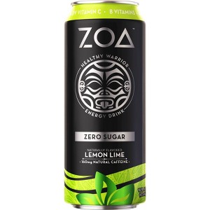 ZOA Lemon Lime Zero Sugar Energy Drink - 16 fl oz Can - 1 of 1