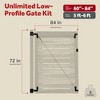 Adjust-A-Gate Unlimited Frameless Anti-Sag Gate Kit for Wood or Metal Gates, Fits Openings Up to 72" High and 84" Wide, Heavy-Duty Hardware Included - image 2 of 4