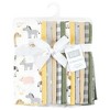Hudson Baby Cotton Flannel Burp Cloths Bundle, Cute Farm, One Size - 2 of 4