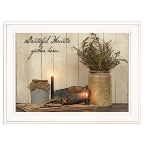 Grateful Hearts By Susan Boyer, Ready to Hang Framed Print, White Frame - 1 of 1
