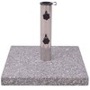 vidaXL 44lb Square Umbrella Base with Handles, Stainless Steel Pipe, 15.8"x15.8"x13.5" Gray - 4 of 4