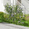 Tangkula Metal Garden Trellis for Climbing Plants 2/4/6 Pack Fence Trellis Panels 71” Tall Retro Style Cucumber Trellis - 3 of 4