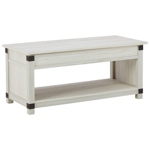 Bayflynn Rectangle Lift Top Cocktail Table White - Signature Design by Ashley - 1 of 4