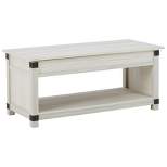 Bayflynn Rectangle Lift Top Cocktail Table White - Signature Design by Ashley