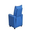 GlasFlength Sofas Kids Recliner Chair with Convenient Cup Holder Playful with Practical for Playrooms and Bedrooms, Blue, 20.5"*23"*28" - 4 of 4