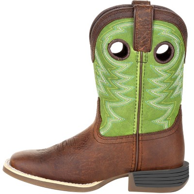 Kids Durango® Lil' Rebel Pro™ Big Kid's Lime Western Boot