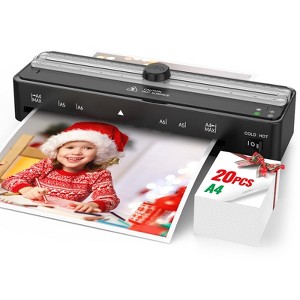 Laminator Machine, 9 Inch with 20 A4 Sheets Thermal, Portable Laminating Machine for Home Office School Use - 1 of 4