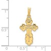 Black Bow Jewelry 14k Yellow Gold Eastern Orthodox Cross Pendant, 13 x 26mm - 4 of 4