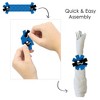 Big Dot of Happiness Blue Grad - Best is Yet to Come - Royal Blue Graduation Party Paper Napkin Holder - Napkin Rings - Set of 24 - 4 of 4