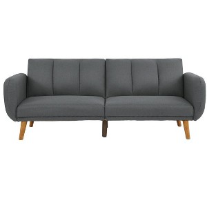 NicBex 81 Inch Loveseat Sofa Modern Upholstered Polyester Fabric Convertible Sofa Bed with Wood Legs for Living Room,Apartment - 1 of 4