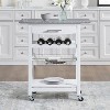LunaLulinlk Mobile Rolling Kitchen Island Trolley Serving Cart - 4 of 4